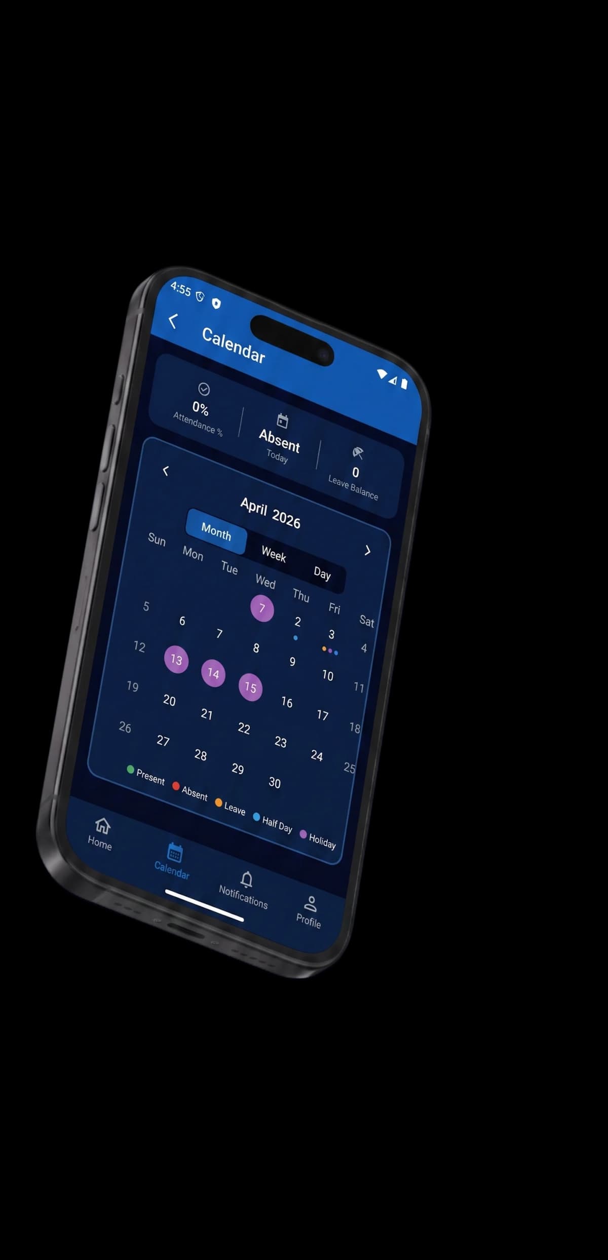 Mobile App View 3 Dark