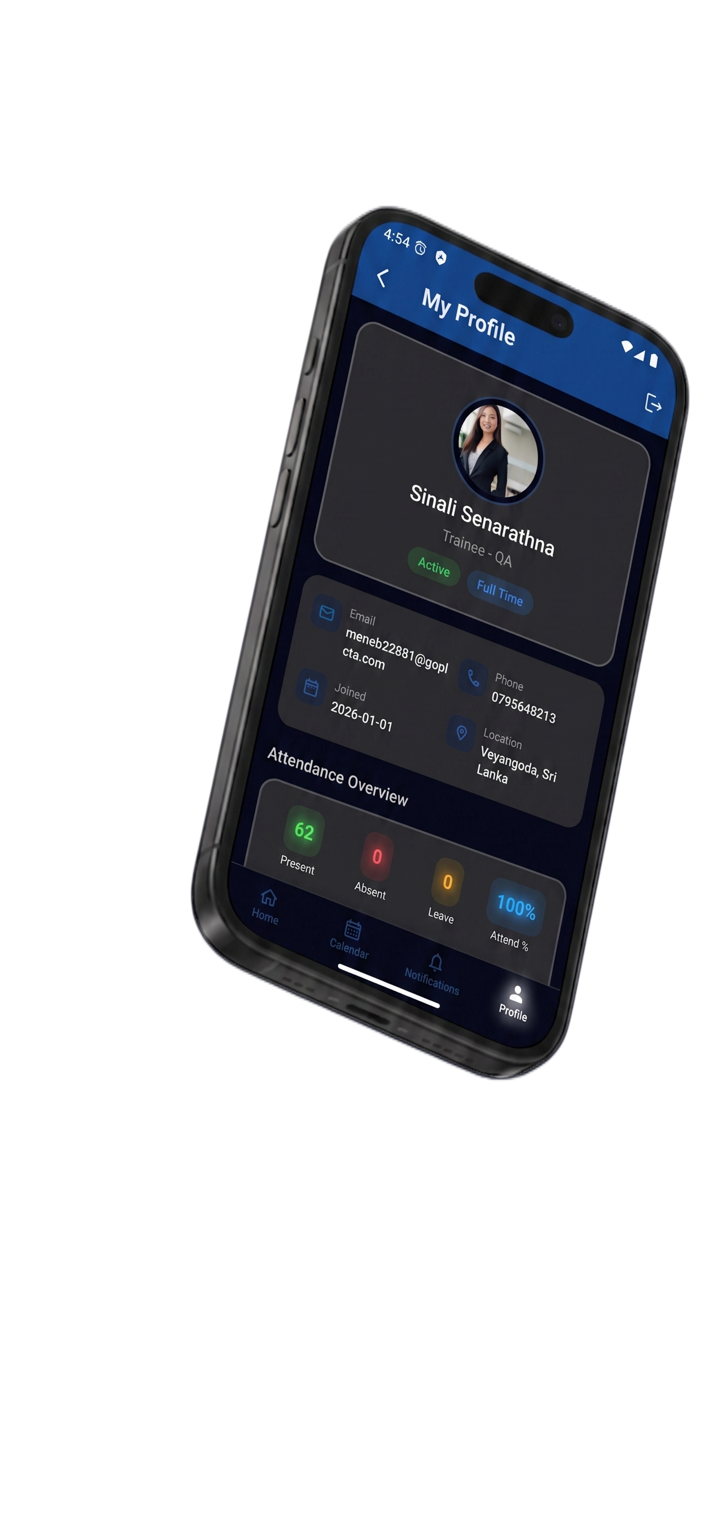 Mobile App View 1 Dark